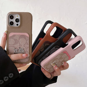 Coa Card Bag Leather iPhone Case - Bestocase