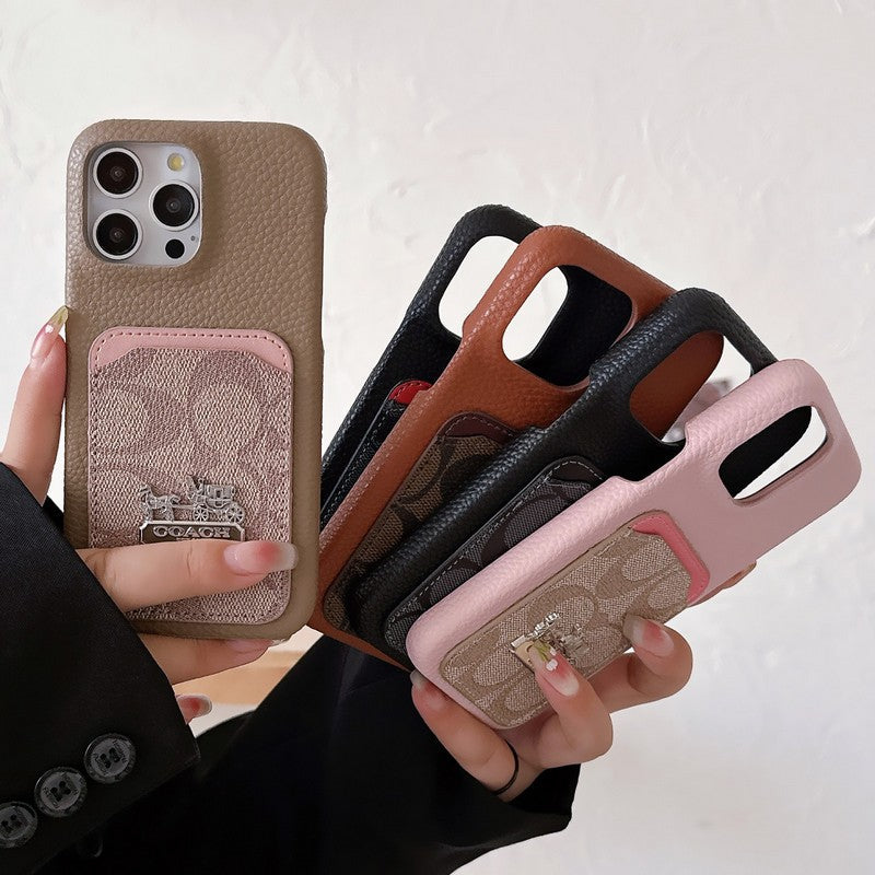 Coa Card Bag Leather iPhone Case - Bestocase