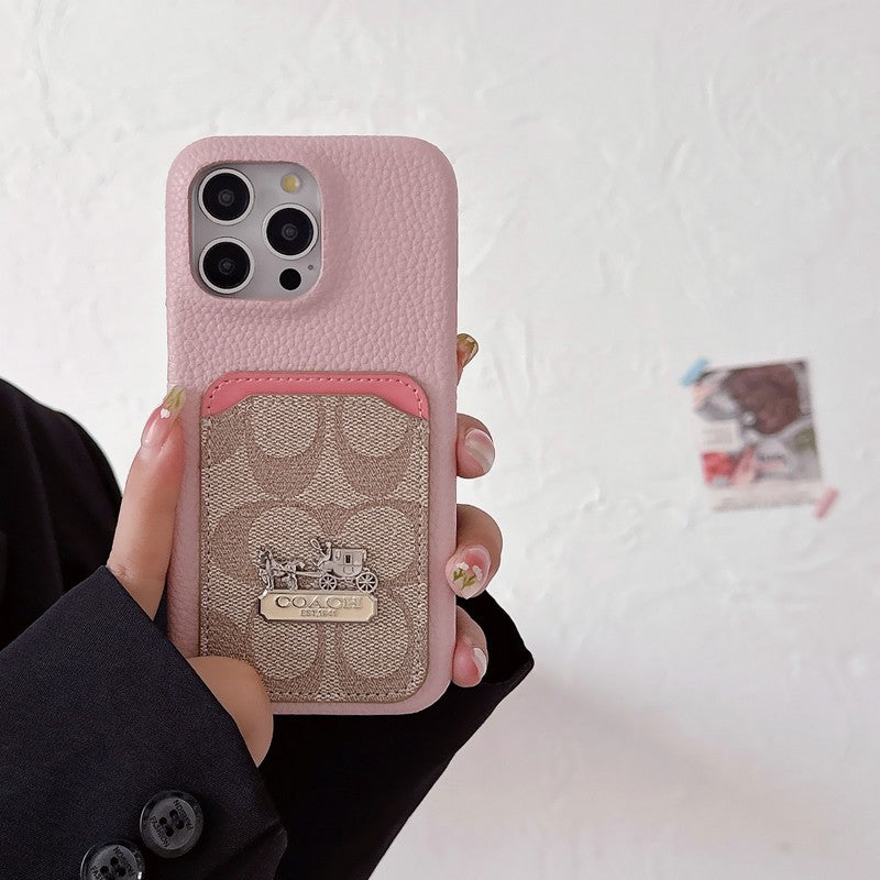 Coa Card Bag Leather iPhone Case - Bestocase