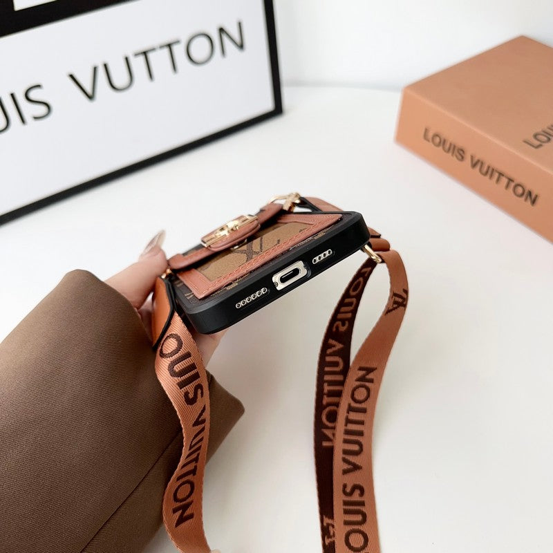 Lou Card Holder Crossbody iPhone Case - Bestocase