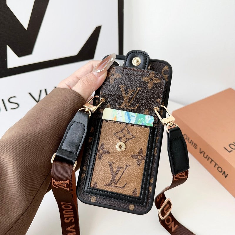 Lou Card Holder Crossbody iPhone Case - Bestocase