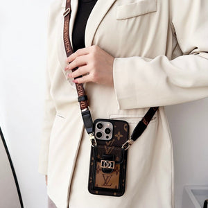 Lou Card Holder Crossbody iPhone Case - Bestocase