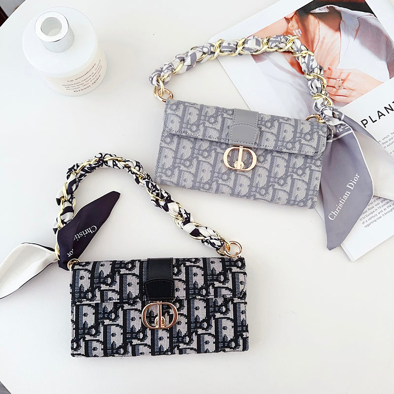 CD Bag Scarves Chain iPhone Case - Bestocase