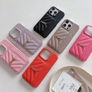 Saint Card Bag Color Leather iPhone Case - Bestocase