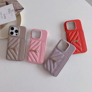 Saint Card Bag Color Leather iPhone Case - Bestocase