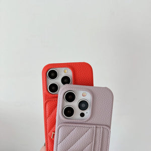 Saint Card Bag Color Leather iPhone Case - Bestocase