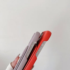 Saint Card Bag Color Leather iPhone Case - Bestocase