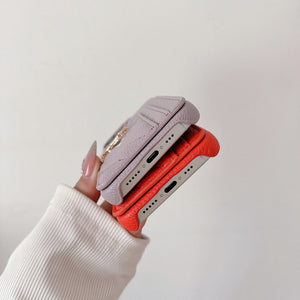 Saint Card Bag Color Leather iPhone Case - Bestocase