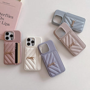 Saint Card Bag Color Leather iPhone Case - Bestocase