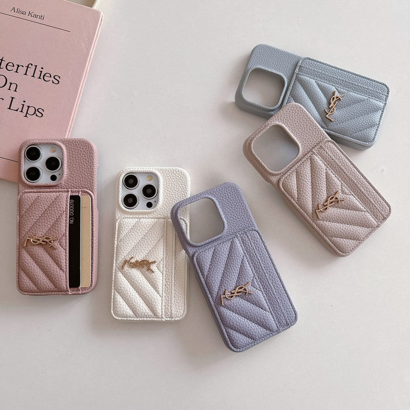 Saint Card Bag Color Leather iPhone Case - Bestocase