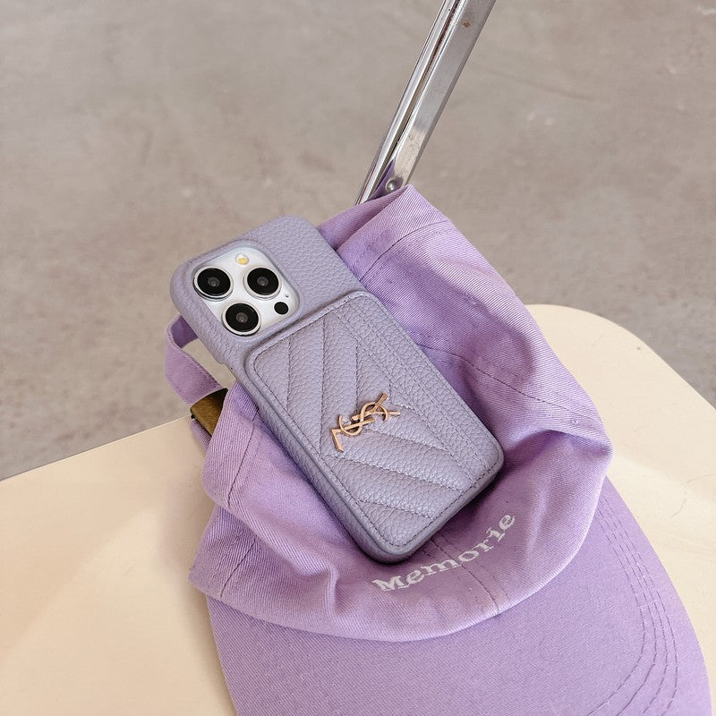 Saint Card Bag Color Leather iPhone Case - Bestocase