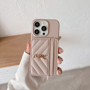Saint Card Bag Color Leather iPhone Case - Bestocase