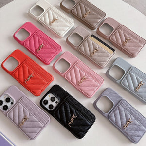 Saint Card Bag Color Leather iPhone Case - Bestocase
