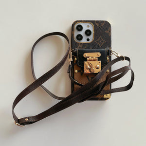 Lou Chain Leather iPhone Case - Bestocase