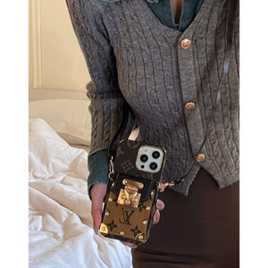 Lou Chain Leather iPhone Case - Bestocase