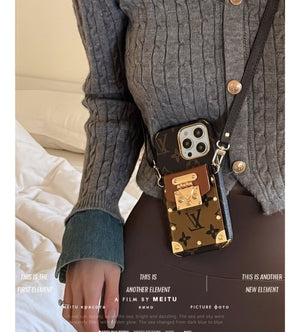 Lou Chain Leather iPhone Case - Bestocase