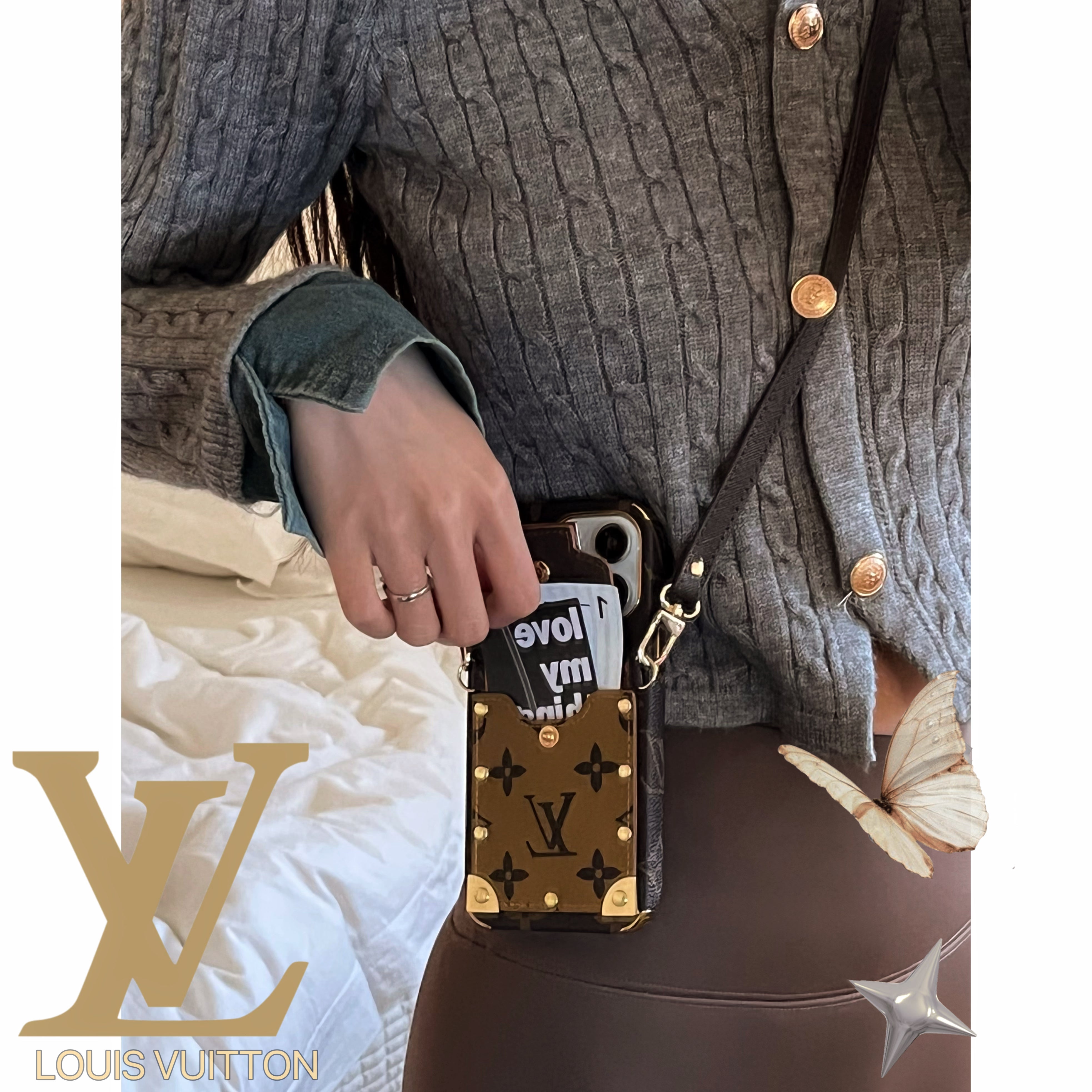 Lou Chain Leather iPhone Case - Bestocase