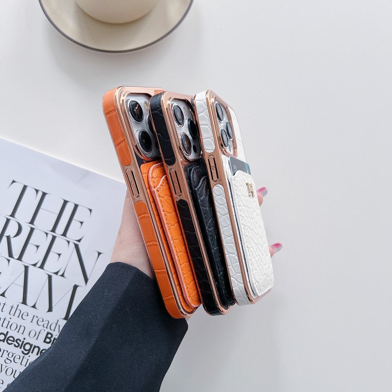 H Rose Gold Leather iPhone Case mysite