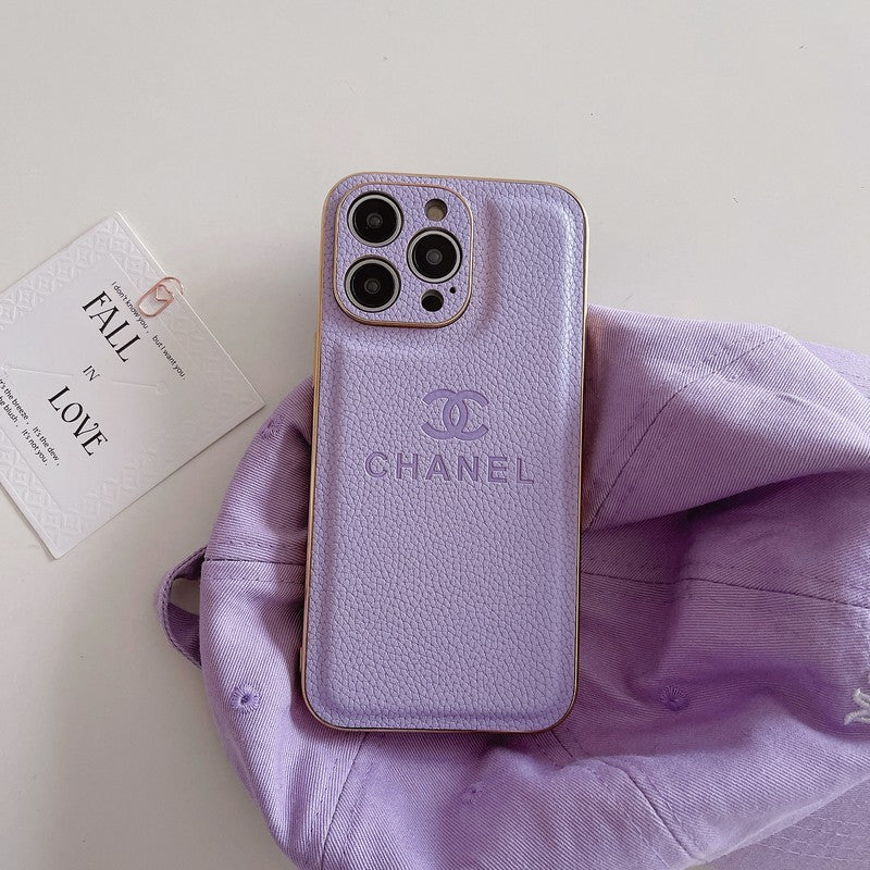 CC Leather Color iPhone Case - Bestocase