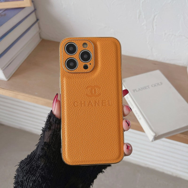 CC Leather Color iPhone Case - Bestocase