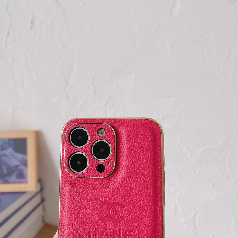 CC Leather Color iPhone Case - Bestocase