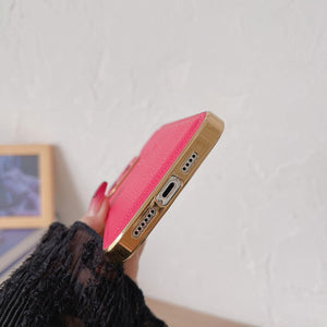 CC Leather Color iPhone Case - Bestocase