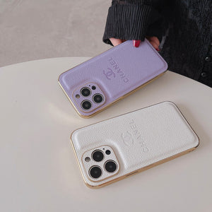 CC Leather Color iPhone Case - Bestocase