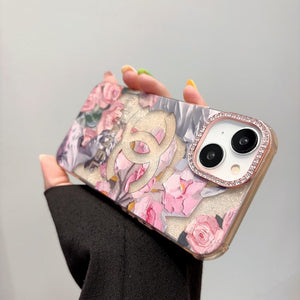 CC Crystal Pink Flower iPhone Case - Bestocase