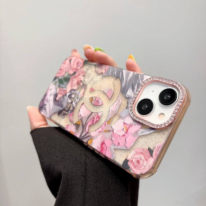 CC Crystal Pink Flower iPhone Case - Bestocase