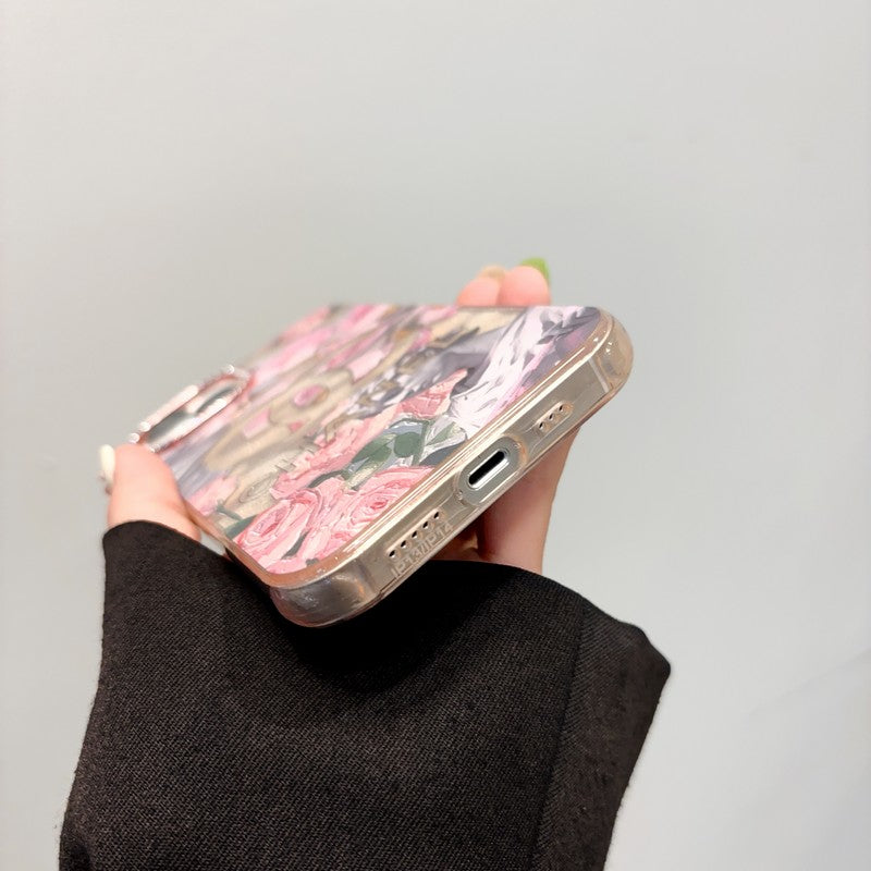 CC Crystal Pink Flower iPhone Case - Bestocase