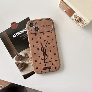 Saint Brown Leather iPhone Case - Bestocase