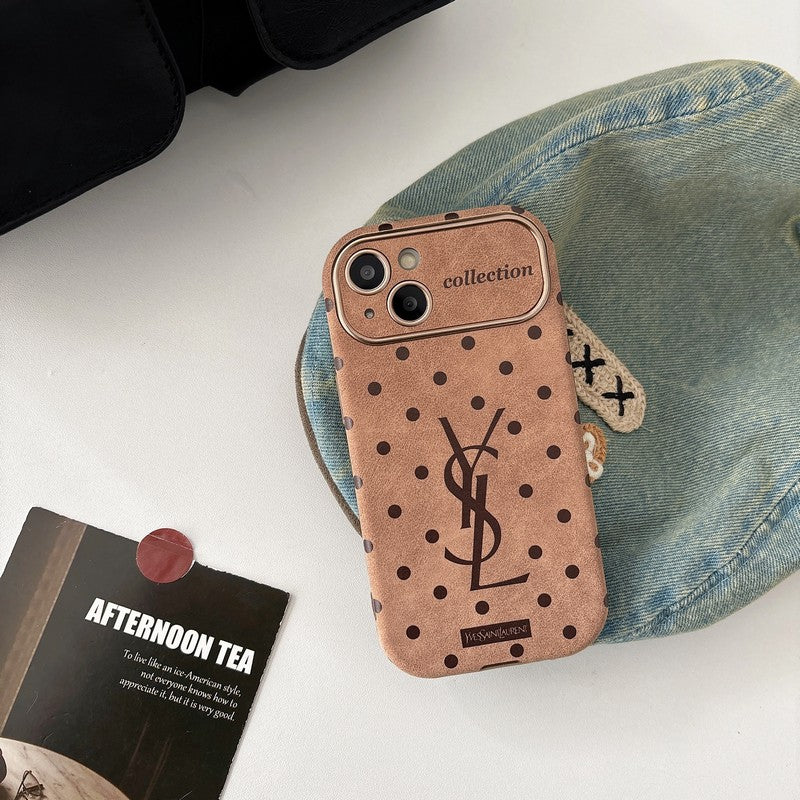 Saint Brown Leather iPhone Case - Bestocase