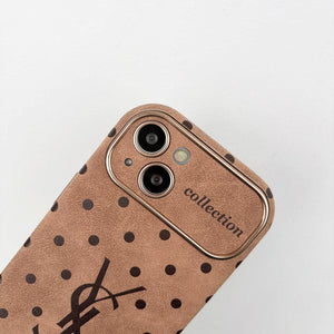 Saint Brown Leather iPhone Case - Bestocase