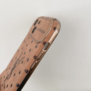 Saint Brown Leather iPhone Case - Bestocase