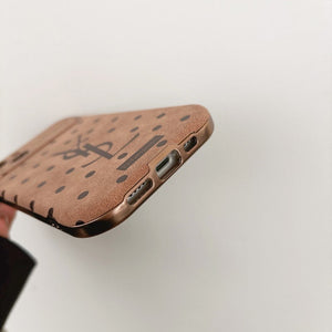 Saint Brown Leather iPhone Case - Bestocase