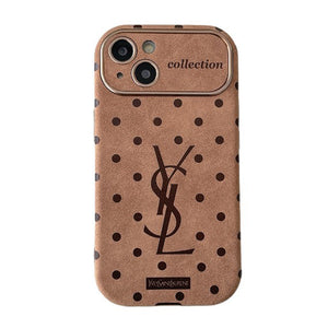 Saint Brown Leather iPhone Case - Bestocase