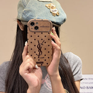 Saint Brown Leather iPhone Case - Bestocase