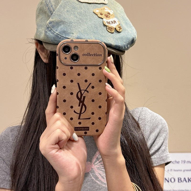 Saint Brown Leather iPhone Case - Bestocase