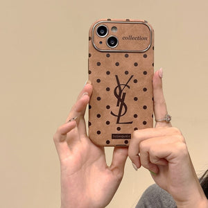 Saint Brown Leather iPhone Case - Bestocase