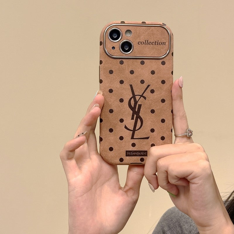 Saint Brown Leather iPhone Case - Bestocase