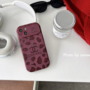 CC Purple Color Leather iPhone Case - Bestocase