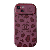 CC Purple Color Leather iPhone Case - Bestocase
