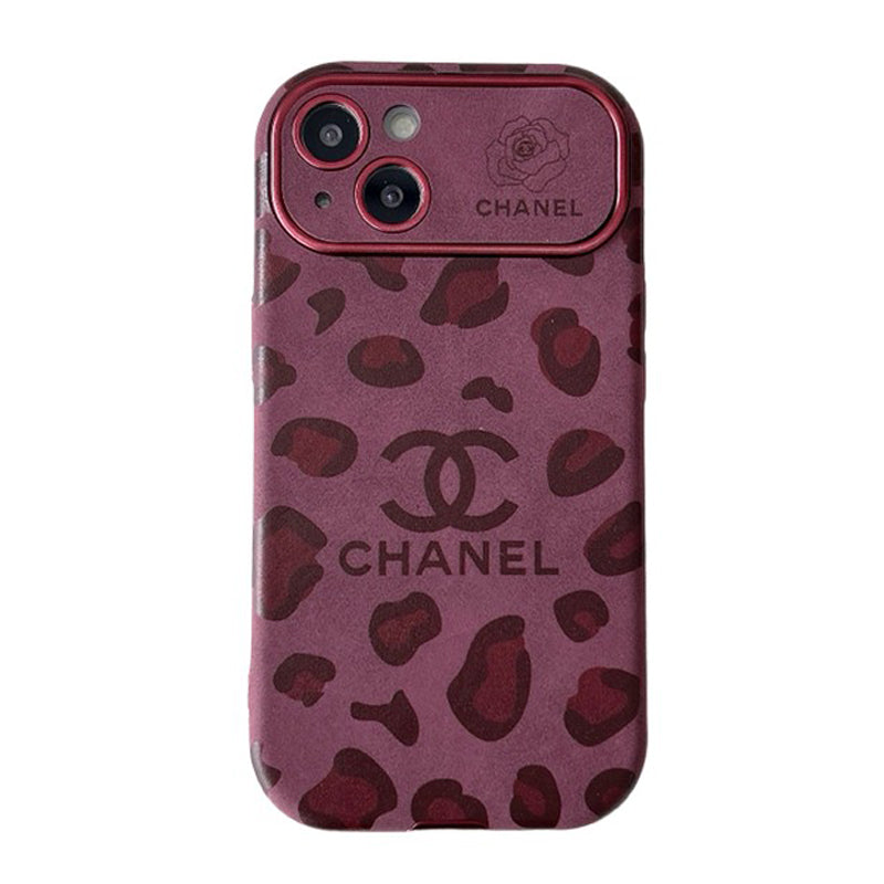 CC Purple Color Leather iPhone Case - Bestocase