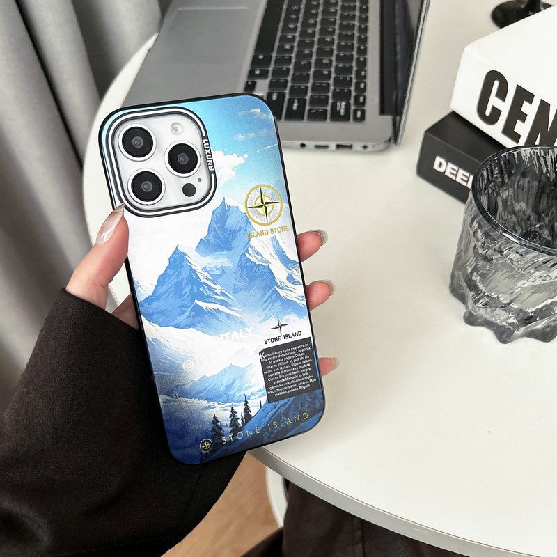 Stone Black & Blue iPhone Case - Bestocase