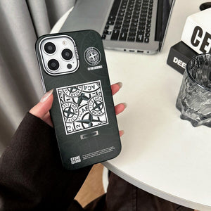 Stone Black & Blue iPhone Case - Bestocase