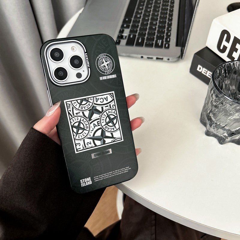 Stone Black & Blue iPhone Case - Bestocase