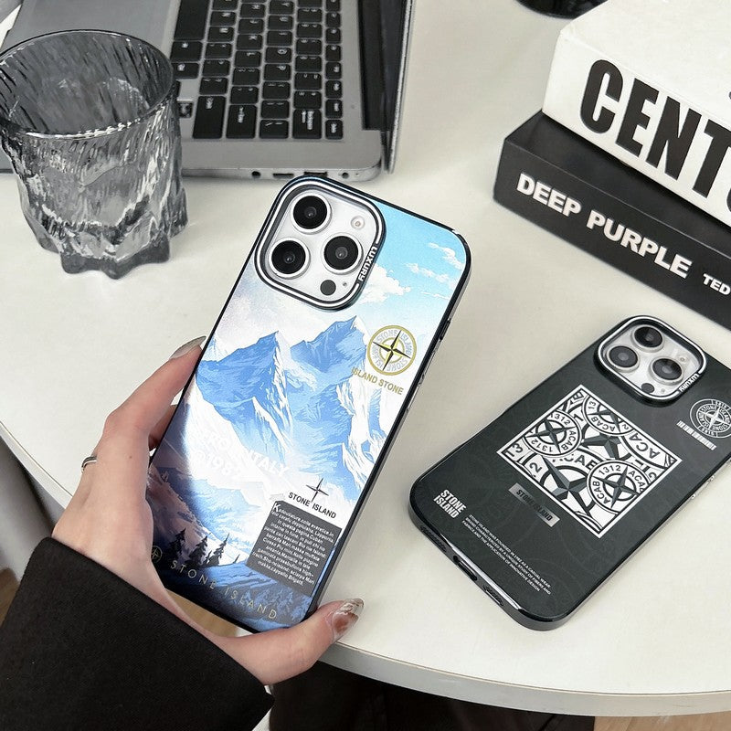 Stone Black & Blue iPhone Case - Bestocase