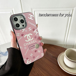 CC Pink & Black iPhone Case - Bestocase