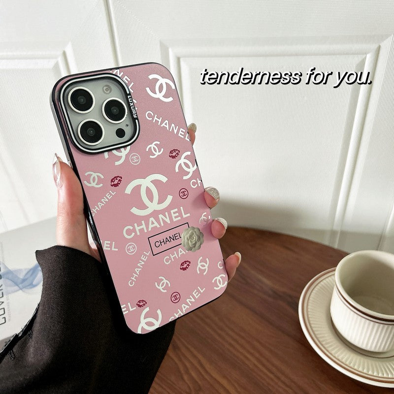 CC Pink & Black iPhone Case - Bestocase