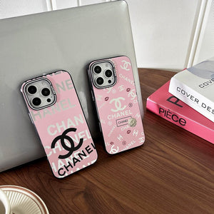 CC Pink & Black iPhone Case - Bestocase